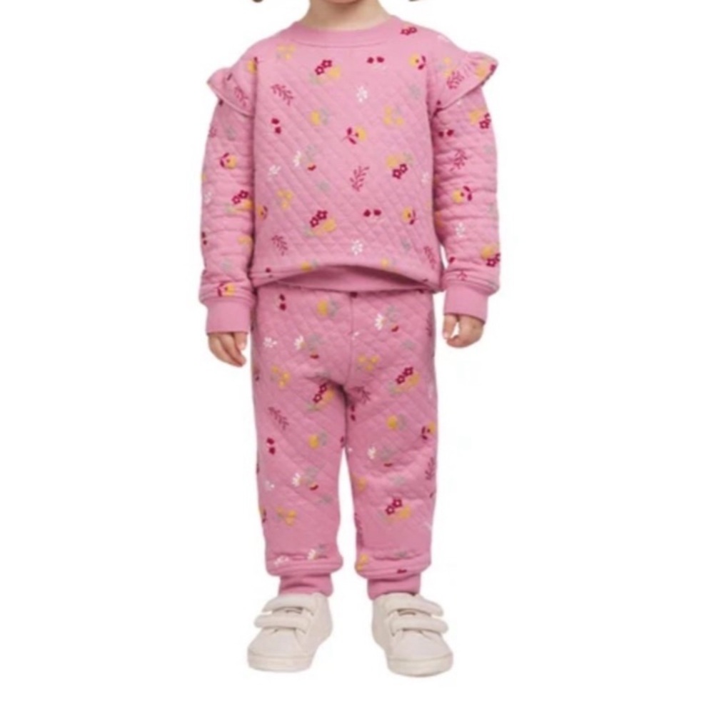 KoalaKids Toddler Quilted Floral Set